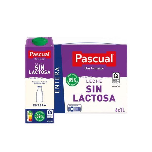 Leche sin lactosa Pascual 6x1L
